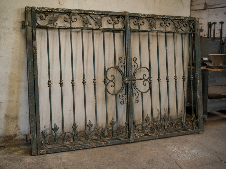 detailreiches Schmiedetor