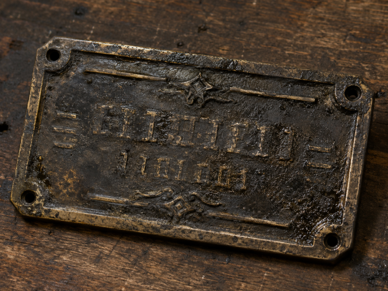 Metallplakette