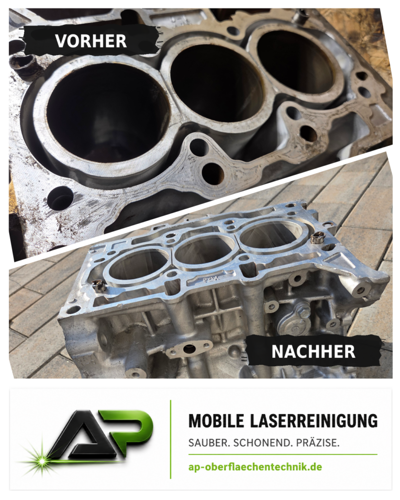 Aluminium-Motorblock – Reinigung kompletter Motorblock